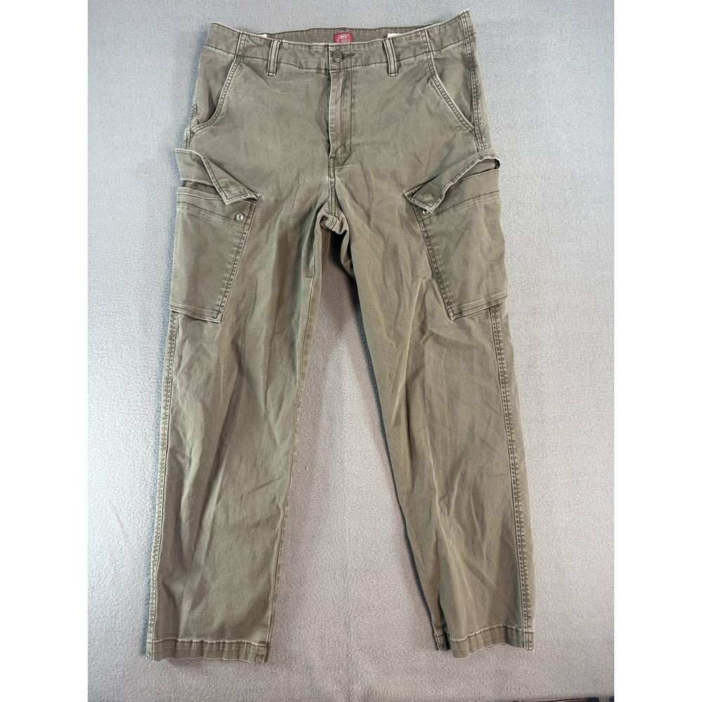 Levi's XX Cargo Pants Mens 36x32 Green Regular Fit Canvas Tapered 39441-0003